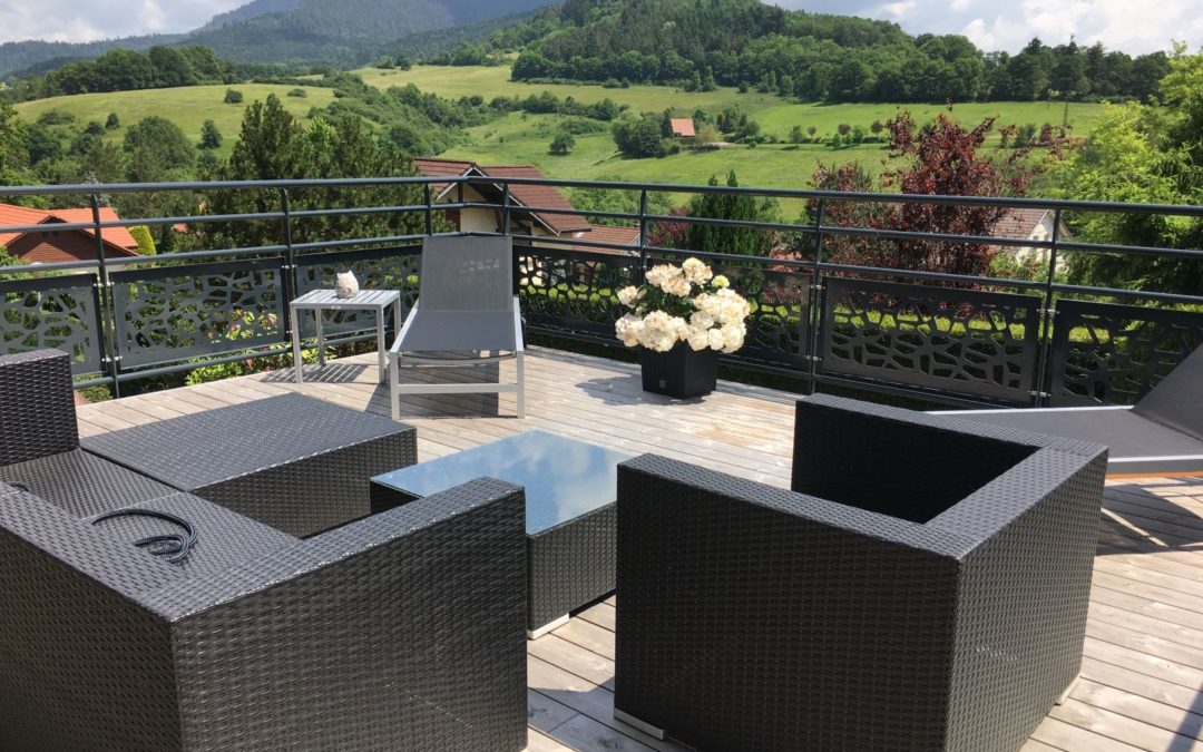 Terrasse sur pilotis