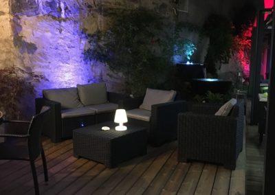 Terrasse bois avec mobilier