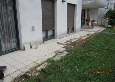 Terrasse bois et dallage